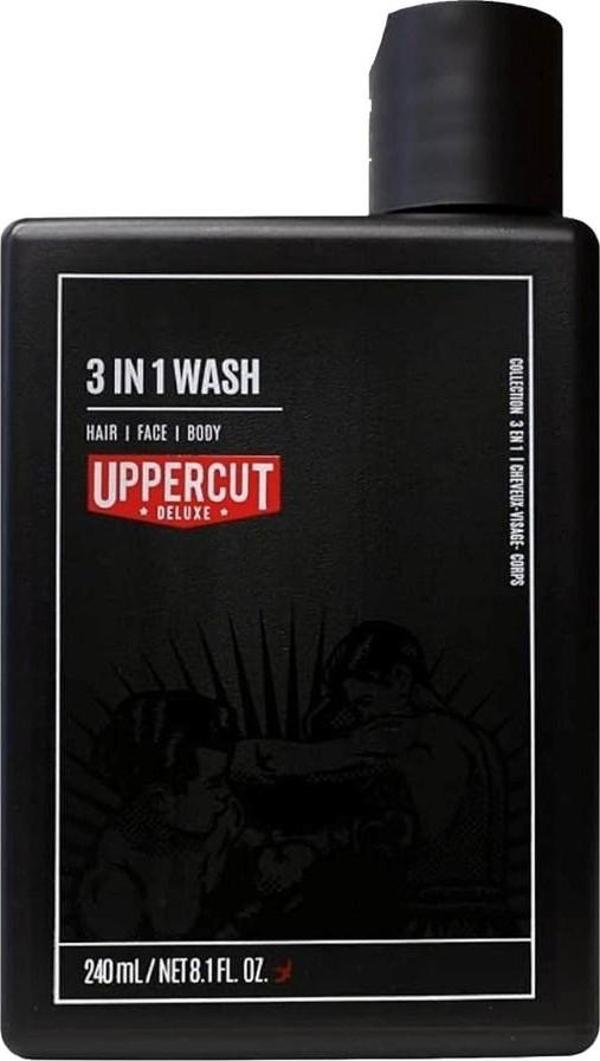 Uppercut Deluxe 3 in 1 Wash 3'ü 1 Arada Şampuan 240 ml - Image 1
