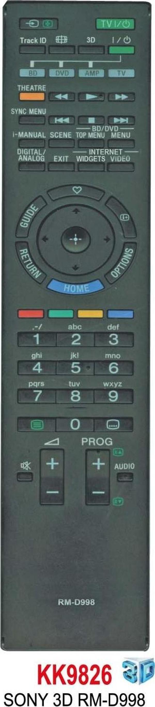 SONY 3D RM-D998 LCD TV  KUMANDA - Image 1