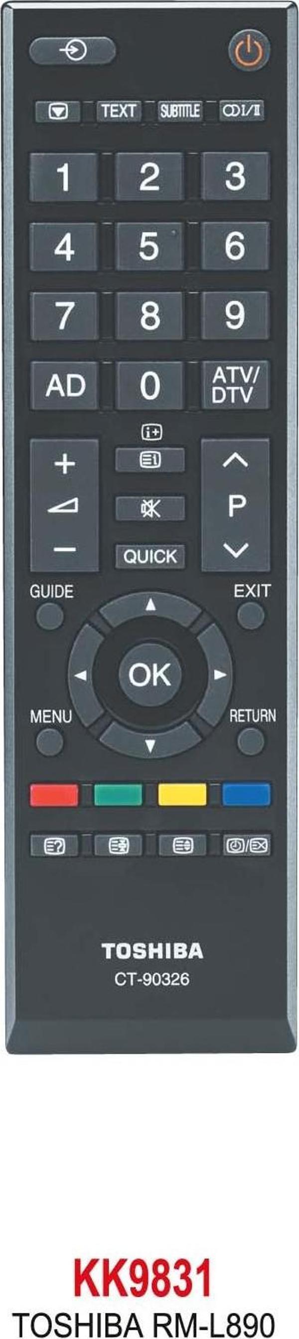 TOSHIBA RM-L890 LCD KUMANDA - Image 1