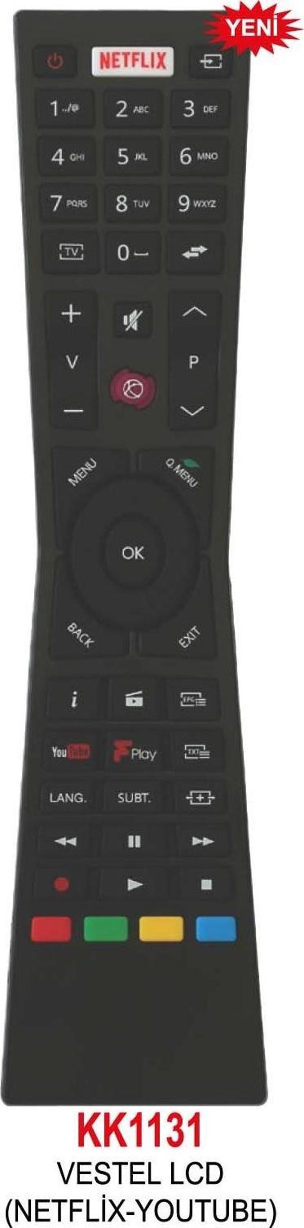 VESTEL LCD (NETFLİX-YOUTUBE) KUMANDA - Image 1