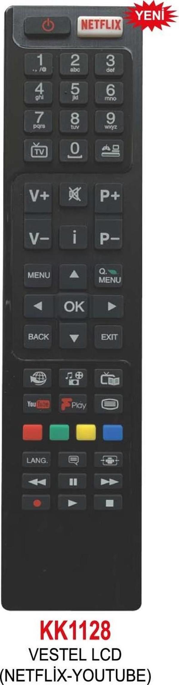 VESTEL LCD (NETFLİX-YOUTUBE) KUMANDA - Image 1