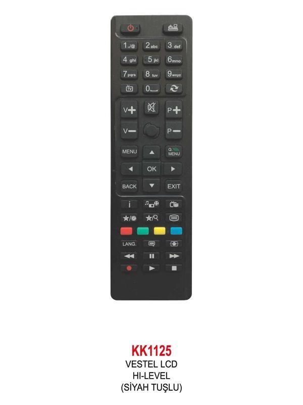 VESTEL LCD HI-LEVEL (SİYAH TUŞLU) KUMANDA - Image 1