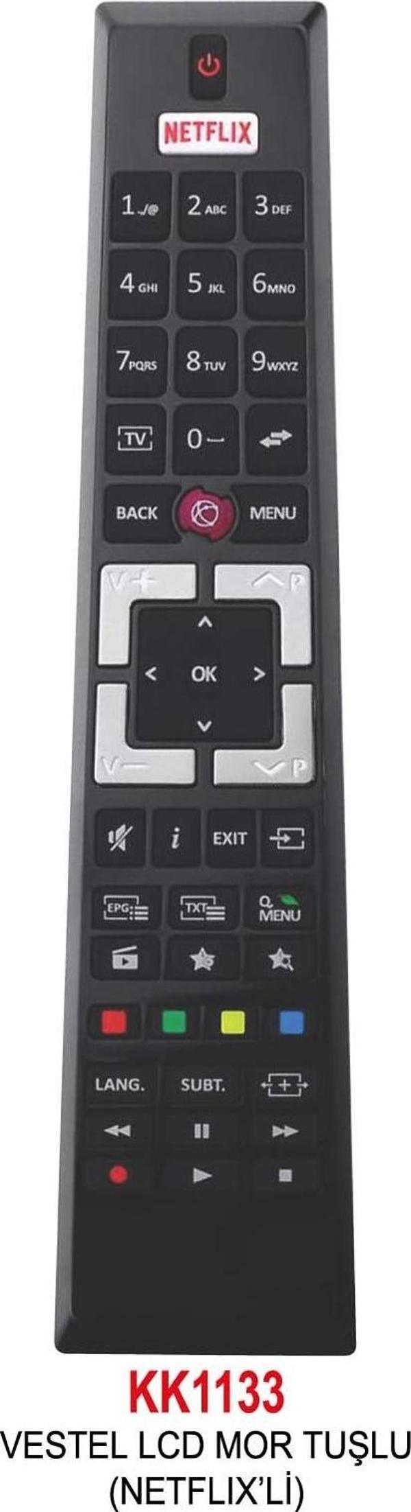 VESTEL LCD MOR TUŞLU (NETFLIX’Lİ) KUMANDA - Image 1