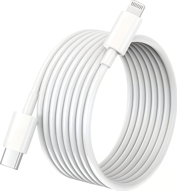 ScHitec 3A 60W Type-C to Lightning Hızlı Data ve Şarj Kablosu 2 Metre Beyaz SX252M - Image 1