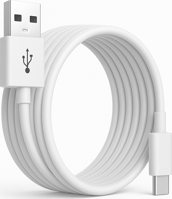 ScHitec 3A 60W UsbA to Type-C Hızlı Data ve Şarj Kablosu 2 Metre Beyaz X73 - Image 1