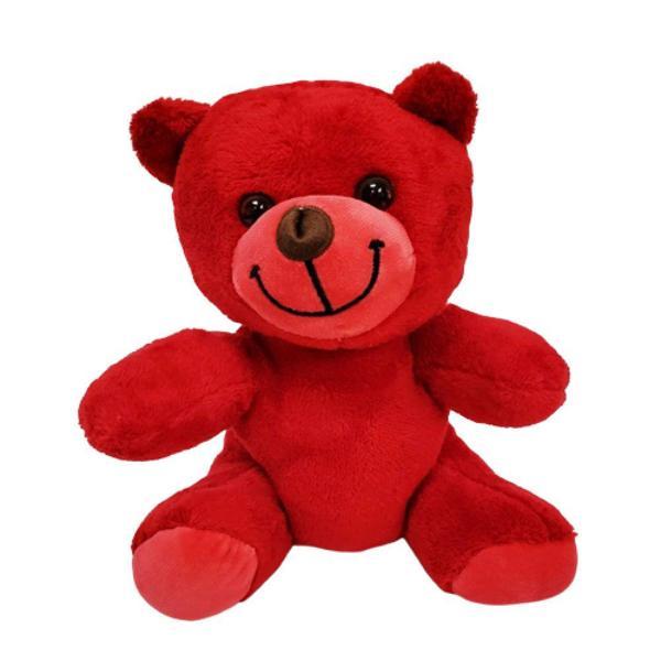 Sevimli Kırmızı Oyuncak Peluş Ayıcık - Image 1