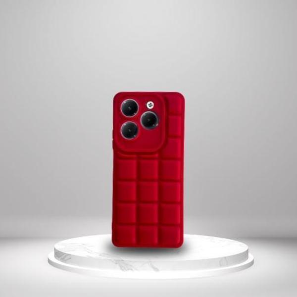 İnfinix Hot 40 Uyumlu  Silikon Madlen Case KIRMIZI - Image 1