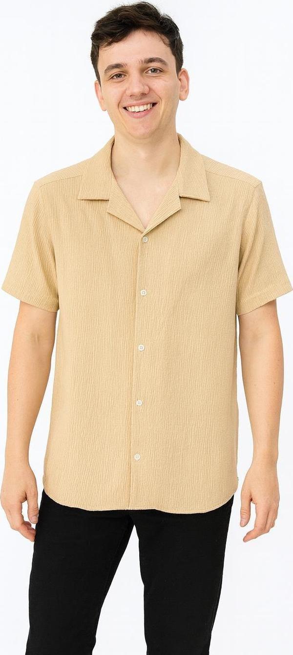  CLASSİCS MEN Erkek Pamuklu Yazlık Kısa Kollu Gömlek 7375 - Image 1