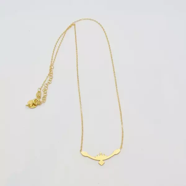Uretti - BURCU 7427 Aslan Burcu Gümüş Kolye - Gold - Image 1