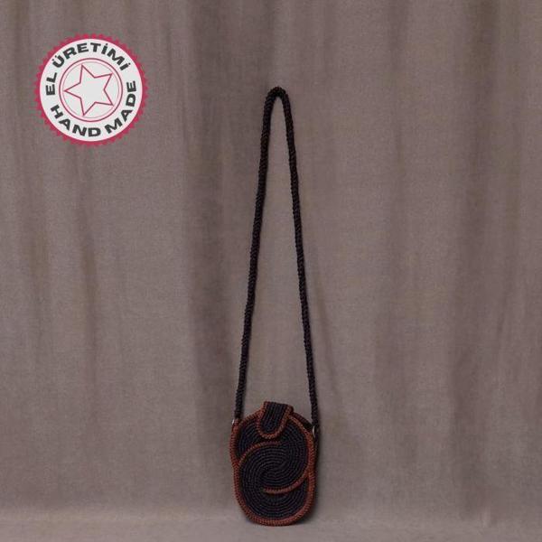 Uretti - Volkan 4975 4037 El Yapımı Şık Tasarım Makrome İp Omuz Çantası - Image 1