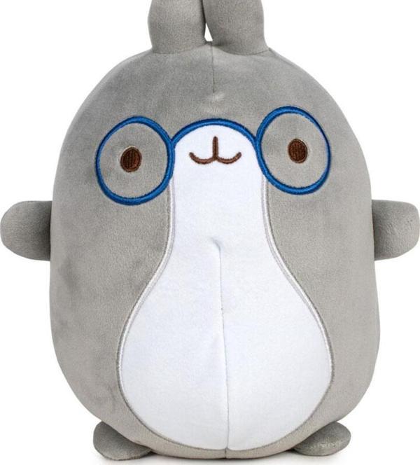 Molang Wave1+Wave2 18 cm Pelüş Gri Gözlüklü Pinco - Image 1