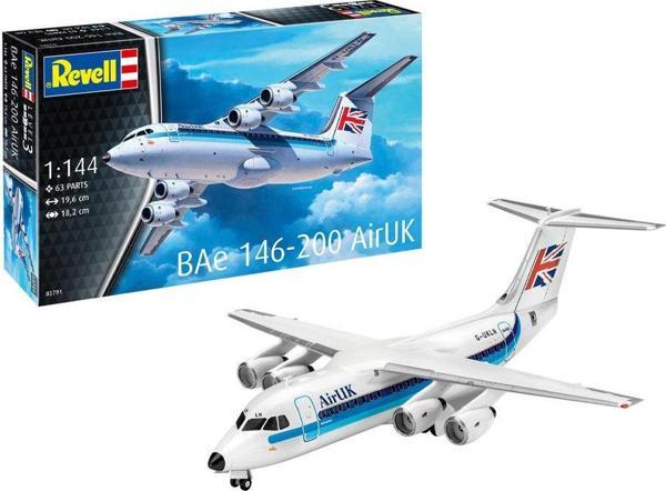 Revell Maket Model Kit BAe 146 200 AirUK 3791 - Image 1