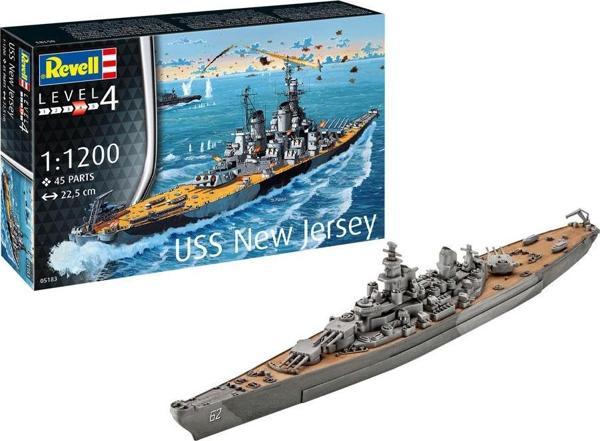 Revell Maket Model Kit Battleship USS New Jersey  5183 - Image 1