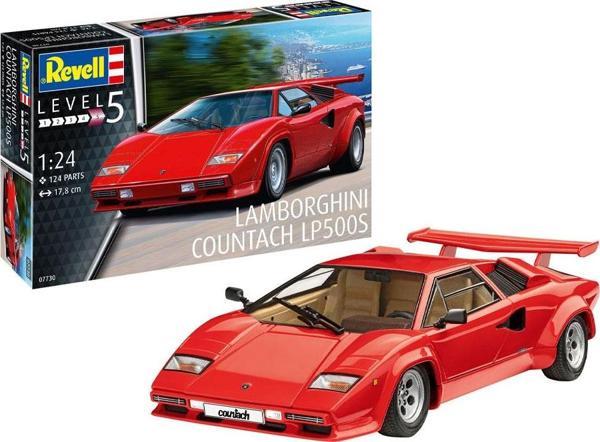 Revell Maket Model Kit Lamborghini Countach LP500S  7730 - Image 1