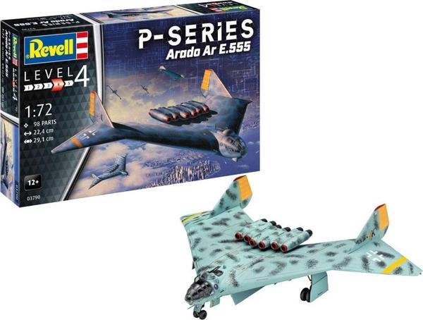 Revell Maket Model Kit P Series Arado AR E.555  3790 - Image 1