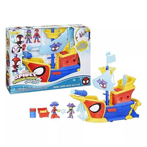 Spidey And His Amazing Friends Webs Ahoy Bubble Pirate Ship G0666 - Image 1