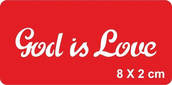 Tanrı Aşktır Tattoo Geçici Dövme Şablonları Kına Kalıpları - Image 1