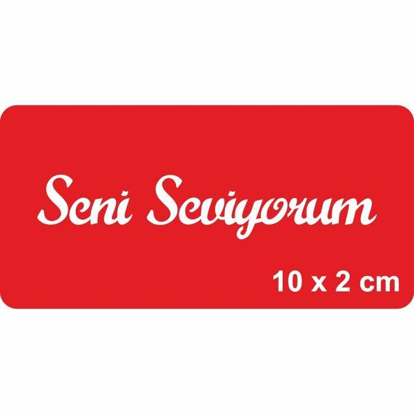 Seni Seviyorum Yazısı Tattoo Geçici Dövme Şablonları Kına Kalıpları - Image 1