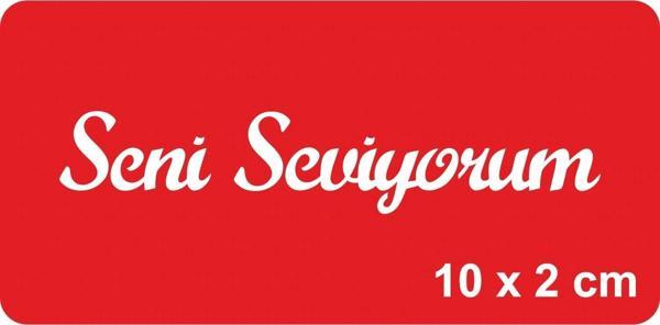 Seni Seviyorum Yazısı Tattoo Geçici Dövme Şablonları Kına Kalıpları - Image 1