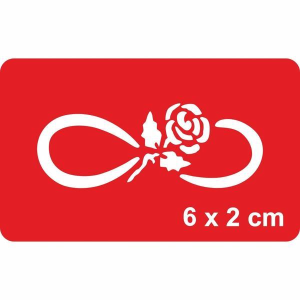 Sonsuz Gül  Tattoo Geçici Dövme Şablonları Kına Kalıpları - Image 1