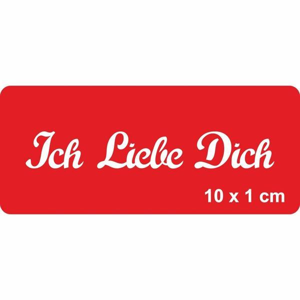 Seni Seviyorum (Almanca) Tattoo Geçici Dövme Şablonları Kına Kalıpları - Image 1