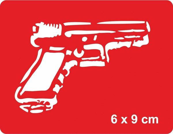 Tabanca Witness Elite Match  Tattoo Geçici Dövme Şablonları Kına Kalıpları - Image 1