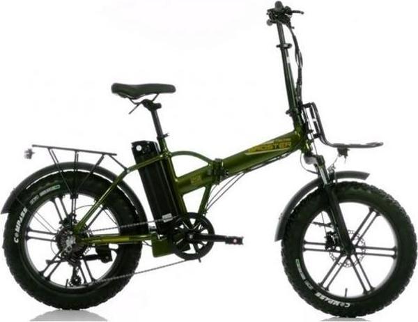 CORELLİ BROSTER TECHLA FAT BIKE ELEKTRİKLİ KATLANIR BİSİKLET 42CM HD 20 JANT 7 VİTES METALİK YEŞİL - Image 1