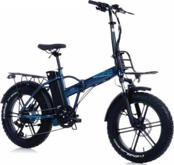 CORELLİ BROSTER TECHLA FAT BIKE ELEKTRİKLİ KATLANIR BİSİKLET 42CM HD 20 JANT 7 VİTES METALİK MAVİ - Image 1