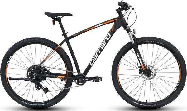 CARRARO DAYTONA 909 ERKEK DAĞ BİSİKLETİ 480H HD 29 JANT 9 VİTES MAT SİYAH BEYAZ TURUNCU - Image 1