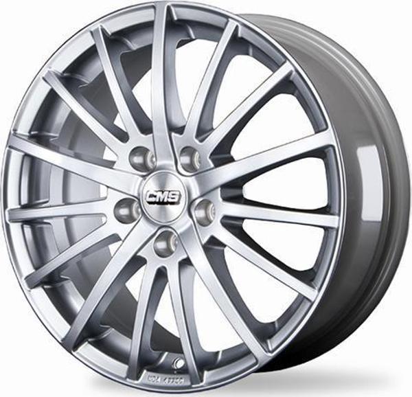 CMS-465-29 6.5x15" -4x100 ET43 67.2 Racing Silver Jant (4 Adet) - Image 1