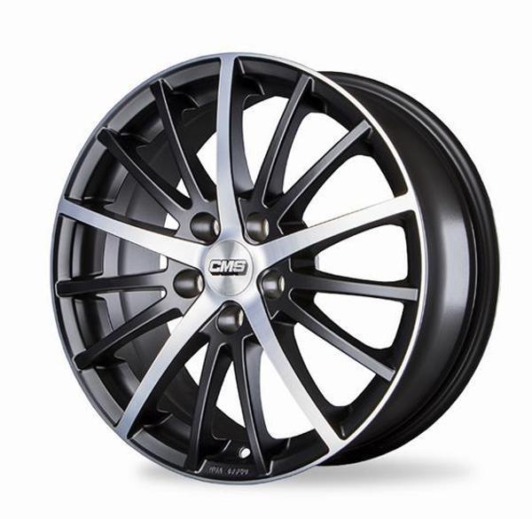 CMS-465-23 6.5x15" -5x108 ET45 67.2 Diamond Matt Black Jant (4 Adet) - Image 1