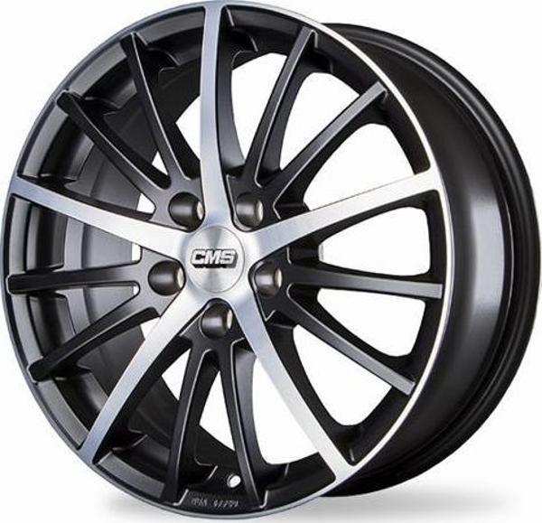 CMS-465-23 6.5x15" -5x108 ET45 67.2 Diamond Matt Black Jant (4 Adet) - Image 1