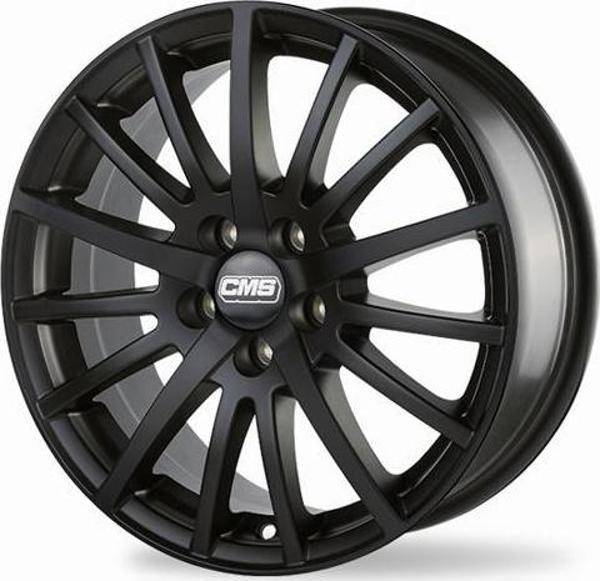 CMS-465-19 6.5x15" -5x112 ET45 57.1 Complete Matt Black Jant (4 Adet) - Image 1