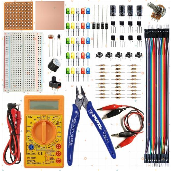 Breadboard Temel Elektronik Devre Seti +Dt830d Multimetre + Plato Yankeski - Image 1