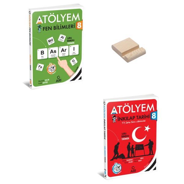 LGS 8. Sınıf Atölyem Fen Bilimleri ve İnkılap Tarihi + Telefon Standı - Arı Yayıncılık - Image 1