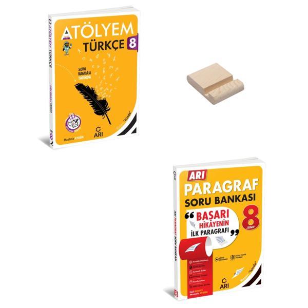 LGS 8. Sınıf Atölyem Türkçe ve Paragraf + Telefon Standı - Arı Yayıncılık - Image 1