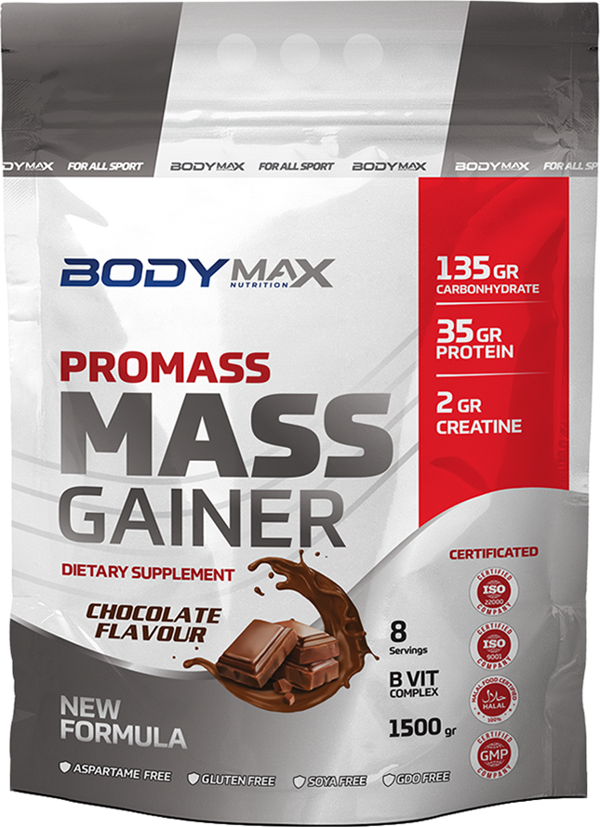 Bodymax ProMass Mass Gainer 6000 g – Mix Aromalı (Çikolata, Çilek, Muz, Kurabiye) - Image 1