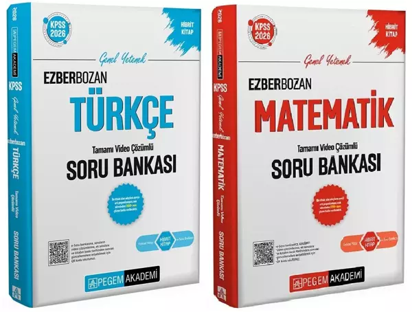 Pegem 2026 KPSS Türkçe + Matematik Ezberbozan Soru Bankası 2 li Set Pegem Akademi Yayınları - Pegem Akademi Yayıncılık - Image 1