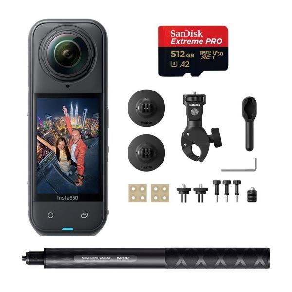 Insta360 X5 + Motosiklet Paketi + 512GB - Image 1