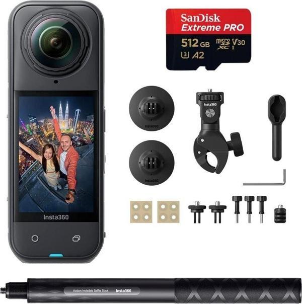 Insta360 X5 + Motosiklet Paketi + 512GB - Image 1