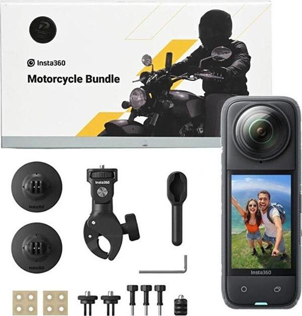 Insta360 X4 Aksiyon Kamerası - Motosiklet Kiti - Image 1