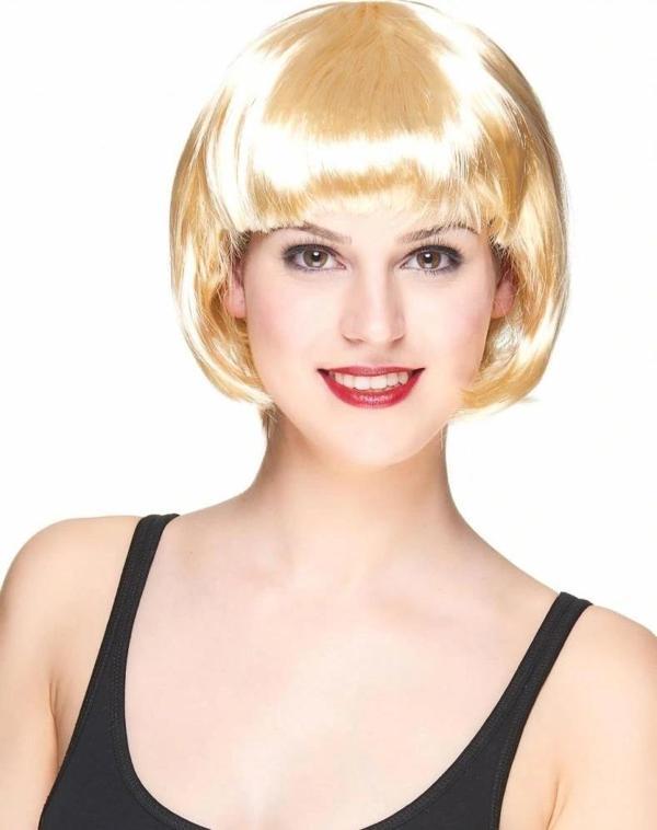 Nessiworld Platin Altın Dore Renk Küt Parti Peruğu Kısa Takma Peruk - Image 1