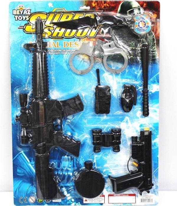 Beyaz Toys Polis Seti 9 Parça Oyun Seti 1130 - Image 1