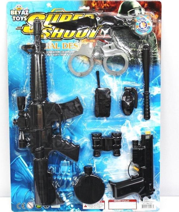 Beyaz Toys Polis Seti 9 Parça Oyun Seti 1130 - Image 1