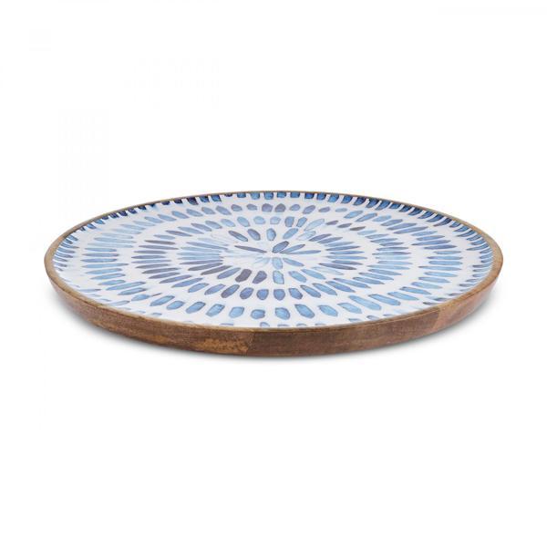 Karaca Mango Dekoratif Tabak Mavi 29 cm - Image 1