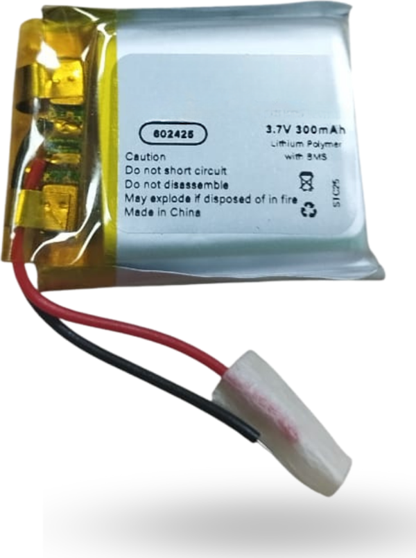 Büro Ev Ofis Atölye için 602425 3.7V 300mAh Li-Polymer Pil (Devreli/1.5A) - Image 1