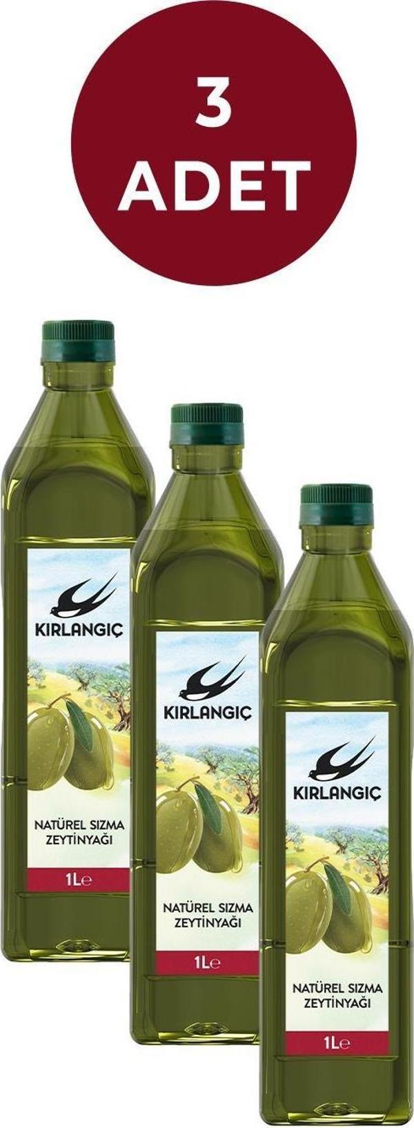 Kırlangıç Naturel Sızma Zeytinyağı 1 lt*3 adet  - Image 1