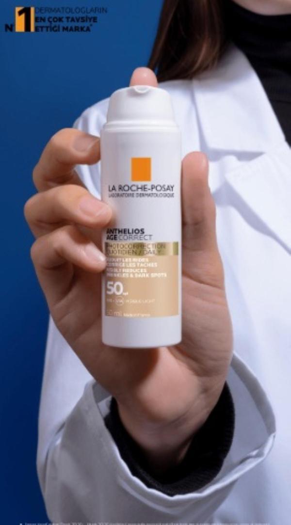 La Roche Posay Anthelios Age Correct SPF50+ Yaşlanma Karşıtı Yüz Güneş Kremi 50 ml - Image 1