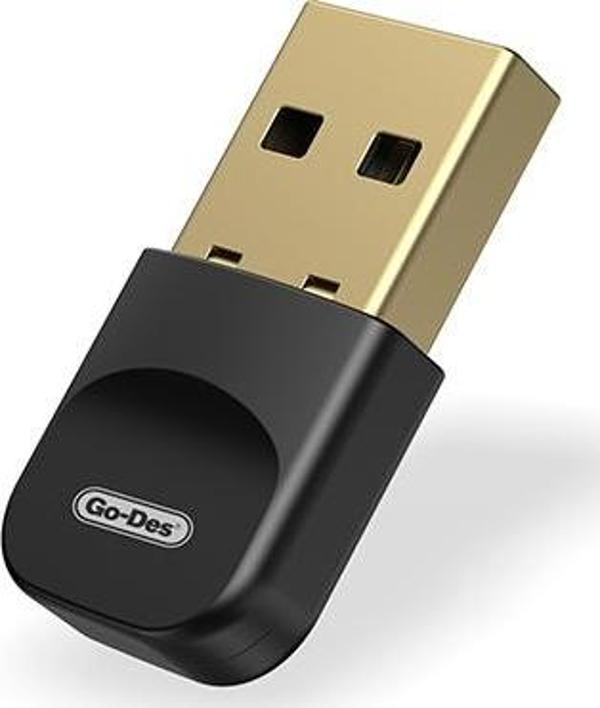 Go-Des Gd-Bt117 Usb Bluetooth Wireless Adaptör Siyah - Image 1