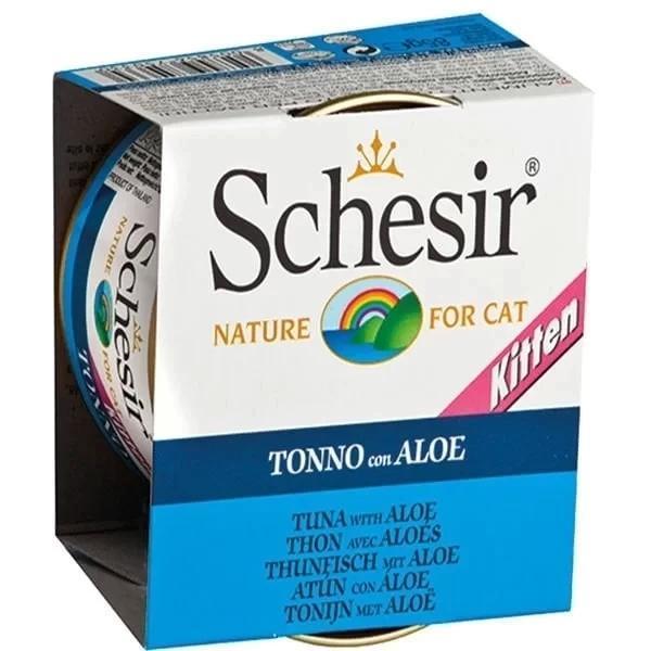 Schesir Kitten Ton Balıklı ve Aloeveralı Yavru Kedi Konservesi 85 Gr - Image 1